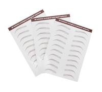 Beaupretty 3 Sheets Brown Self Adhesive Eyebrow Stickers for Women Hair Like Temporary Transfer Decals for Effortless Makeup and Quick Application