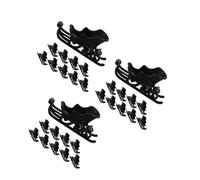 Beaupretty 30 Pcs Mini Christmas Sleigh Ornaments Plastic Desktop Sleigh Models for Holiday DIY Crafts and Home Tabletop Decor Easy to Install Festive Decorations for Adults