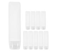 Beaupretty 30ml White Plastic Travel Toothpaste Bottle with Flip Cap, Refillable Squeeze Tube for Creams, Leak-proof Design for Everyday Needs and Journey, Visibility and Efficient Squeeze