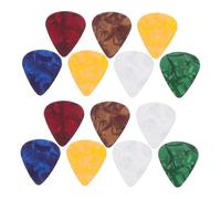 Beaupretty 30pcs Colorful Guitar Picks Resin Electric Guitar Plectrums for Acoustic Bass Thin Thumb Fingerstyle Playing Accessories