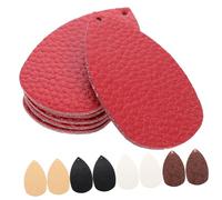Beaupretty 30Pcs DIY Earring Leather Pendants Compact Black White Gold for Jewelry Making and Creative Crafts