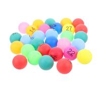 Beaupretty 30pcs Drawing Balls Multi Color Bingo Plastic Balls with Printed Numbers for Party Prize Bar Birthdays Family Gatherings