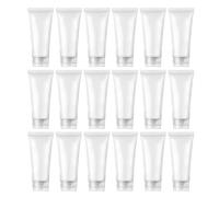 Beaupretty 30pcs Empty Plastic Refillable Travel Tubes Lotion Bottles for Shampoo Shower Gel Facial Cleanser