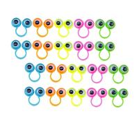 Beaupretty 30Pcs Eyeball Finger Puppet Rings Educational Playthings Creative Interactive for Motor Skill Development and Imaginative Learning