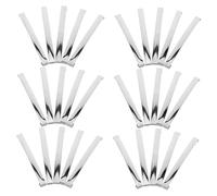 Beaupretty 30pcs Hair Clips Sing Prong Plain DIY Craft Metal French Barrettes Clasps for Women Girls Teens Party School Hair Accessories