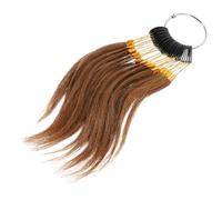 Beaupretty 30pcs Hair Color Sample Human Hair Testing Charts for Salon Professionals for Hairdressing and Dyeing Techniques Comfortable Touch Deep Brown Shade