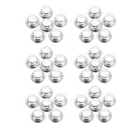 Beaupretty 30pcs Metal Perfume Pump Collar Replacement for 15mm 0.59in Bottles Silver Fragrance Bottle Cap with Multipurpose Design for Everyday Use