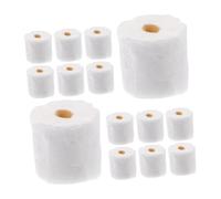 Beaupretty 30PCS Miniature Toilet Tissue for Dollhouse Bathroom Decor Realistic Paper Towel Model Detailed Craftsmanship Versatile Mini Bathroom Accessories for Desks and Cabinets