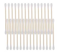 Beaupretty 30pcs Multi Functional Cotton Swabs for Makeup Cotton Swabs for Ears and Face Cleaning Wood Sticks Applicators for Eyebrow Detailing and Travel Use