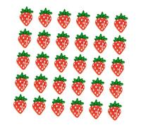 Beaupretty 30pcs Nail Art Charms Strawberry Ornaments for Nail Fruits Charm Diy Supplies Decoration