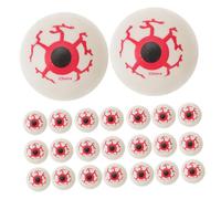 Beaupretty 30pcs Plastic Halloween Eyeballs Realistic Bounce Fake Eye Balls for Halloween Party Favors DIY Doll Props and Movie Scary Decorations Reusable Terror Props