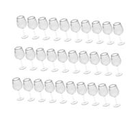 Beaupretty 30Pcs Scale Dollhouse Accessories Realistic Mini Goblets for Tiny House Decoration and Miniature Scene Play
