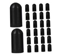 Beaupretty 30pcs Silicone Drumstick Tips Mute Dampener Covers Pointed Tip Design for Accurate Striking Noise Reducing Silent Practice Easy to Attach Drumstick Protectors