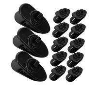Beaupretty 30pcs Small Plastic Mic Clips Lapel Microphone Holder Wire Clamp Rotatable Collar Clip for Lavalier Microphones and Interview Use