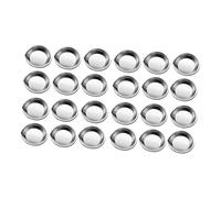 Beaupretty 30pcs Stainless Steel Paint Mixing Trays Small Round Palette Art Drawing Trays for Watercolour Pigment Smooth Surface