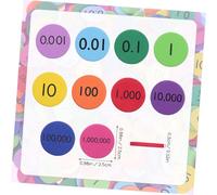 Beaupretty 320Pcs Eva Math Place Value Disks for Practical Counting Discs with Bright Colors Wear Arithmetic Disks for Early Education and Elementary School Learning