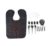 Beaupretty 32pcs Hair Coloring Set Salon Hair Dye Tools Brushes Caps Shawl and Clips for Home Use for Beginners and Professionals