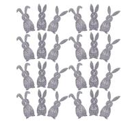 Beaupretty 36pcs Easter Bunny Coin Purses Set, Rabbit-Shaped Cash Holders for Holiday Table Decor, Spring Party Favor Money Clips for ’ Wallet Accessories