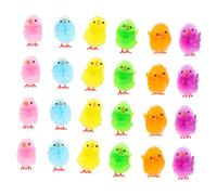 Beaupretty 36pcs Fluffy Chick Ornaments Adorable Easter Scene Layout Props Unique Chicken Craft Decor for Parties Home for Friends Family