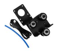 Beaupretty 3D Printer Extruder Mounting Plate with Pulley, Metal Support Bracket for Stable Filament Feed, Extruder Back Plate Compatible with 3D Printing Machines and Accessories