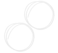 Beaupretty 3D Printer PTFE Tube 3Mm Id X 4Mm Od Remote Nozzle Feeding Tube, Milky White 2pcs, Compatible with 3D Printer Accessories for Precise Filament Guidance