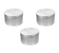 Beaupretty 3pcs Aluminum Weighing Boxes for Laboratory Experiment and Chemistry Teaching, Silver Metal round Tins Easy to Use Design, Protects Samples and Suitable for Soil Collection