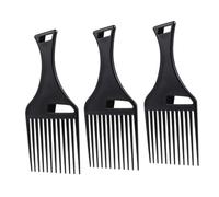 Beaupretty 3pcs Back Hair Comb Hair Pick Comb for Afro Styling Smooth Detangling Accessories for Men Wide Tooth Lift