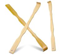 Beaupretty 3Pcs Bamboo Wooden Back Scratchers with Long Handle for Men Women Lightweight Body Massager with Hanging Scratch Itches Tool for Comfortable Grip and Easy Storage