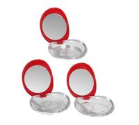 Beaupretty 3pcs Beauty Storage Box False Eyelash Holder Tray Mirror Portable Makeup Organizer for Women Eyelash Extension Storage Case
