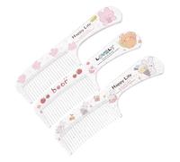 Beaupretty 3pcs Cartoon Hair Combs for Girls Portable Simple Combs for Students Hair Accessories for Daily Use
