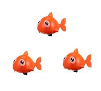 Beaupretty 3pcs Clockwork Bath Shark for Creative Wind Up Water Playmates for Safe Smooth Surface Bath Fun Boys Random Color