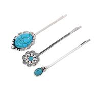 Beaupretty 3pcs Country Style Bobby Pins Western Hair Pins for Women Retro Hair Clips Boho Decorative