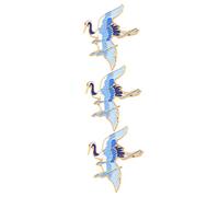 Beaupretty 3pcs Creative Alloy Crane Brooch Lapel Pin for Women Clothes Decoration Retro Party Brooch Suit Accessory