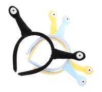 Beaupretty 3pcs Cute Snail Eyes Plush Headband Fun Hair Hoop for Women for Halloween Christmas and Festival Parties Whimsical Animal Accessory for Festive Outfits