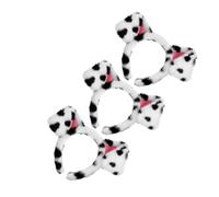 Beaupretty 3PCS Dalmatian Ears Headband Faux Animal Ear Hair Accessory for Adults for Halloween Cosplay Themed Parties Headband