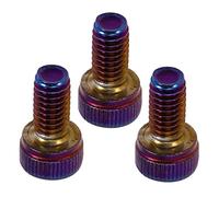 Beaupretty 3pcs Electric Guitar Locking Nut Screws Colorful Tremolo Bridge Replacement Parts for Guitar String Locking Accessories
