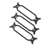 Beaupretty 3pcs Electric Guitar Pickups Single Coil Metal Pickup Frame Mounting Rings Hole Spacing for Guitar Parts and Accessories