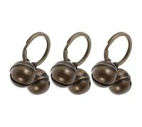 Beaupretty 3pcs Extra Loud Metal Pet Bells for Dogs and Cats Vintage Copper Collar Charms for DIY Collar Bell and Daily Wear Reliable Tracking Lost Pets
