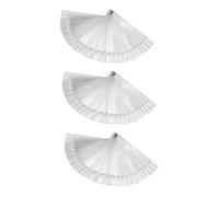 Beaupretty 3pcs Fan-shaped Nail Art Display Board Foldable Practice Tool for Nail Polish Hard Sectors for and Demonstration