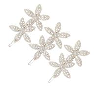 Beaupretty 3pcs Fancy Hair Clips for Women Flower Hair Clip Pearls Flower Hairpin Girls Decor Side Barrette