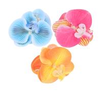 Beaupretty 3pcs Flower Hair Clips Romantic Butterfly Orchid Claw Accessories for Long Thick Hair for Weddings Parties and Daily Wear