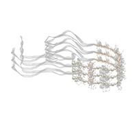 Beaupretty 3pcs Flower Pearl Bridal Headband Wedding Hair Accessories for Bride Bridal Headpiece