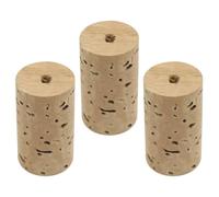 Beaupretty 3pcs Flute Corks Replacement for Flute Repair Parts Synthetic Material Soft Cork Plugs in Khaki Convenient to Install for Wind Instrument Maintenance