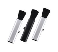 Beaupretty 3pcs Foldable Telescopic Guitar Dust Cleaning Brushes for Piano Guzheng Ukulele Silver Black, Multi-instrument Duster Set for Stringed Instrument Maintenance