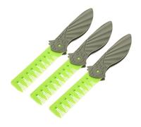 Beaupretty 3pcs Folding Comb for Men Portable Travel Folding Beard Comb Wide Tooth for Hairstyles and Beard Maintenance