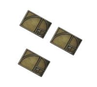 Beaupretty 3pcs Golden Ratio Geometry Brooch Handmade Vintage Math Pin for Teachers Stem Lovers Unique Graphic Design Badge for Math Enthusiasts