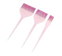 Beaupretty 3pcs Hair Dye Comb Glitter Handles Set Long Tail Coloring Brush for Salon Home Use
