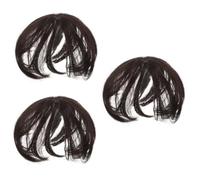Beaupretty 3pcs Hair Extensions for Women Synthetic -curly Hair Topper Wiglet Volume Hairpiece