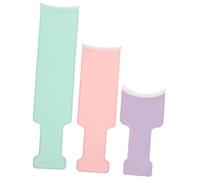 Beaupretty 3pcs Hair Highlighting Foam Board Set Small Purple Medium Pink Large Green Dyeing Brush Hair Coloring Tool for Professional Salon Styling and Dyeing