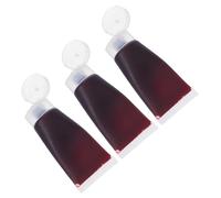 Beaupretty 3pcs Halloween Fake Blood Kit Washable Thick Realistic Artificial Blood for Vampire Zombie Prank Party Makeup Safe Skin Friendly Cosplay Props